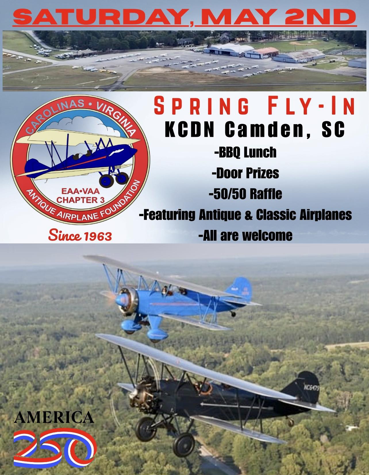Carolinas-Virginia Antique Airplane Foundation Spring Fly-In - Woodward Field (CDN)